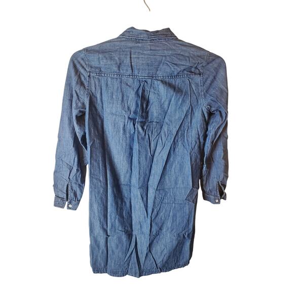 Old Navy Chambray Collared Shirt Dress, Small - Picture 3 of 6